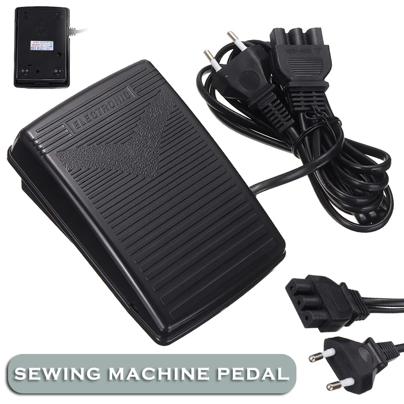220240VElectronicHomeSewingMachineFootControlPedalSwitchWith