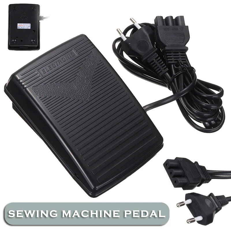 220240v Electronic Home Sewing Machine Foot Control Pedal Switch With Power Cord For Singer