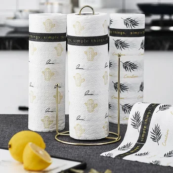

Kitchen Paper Towel Wet Dry Use Cleaning Cloth Reusable Strong Oil-absorbing Tissue S55
