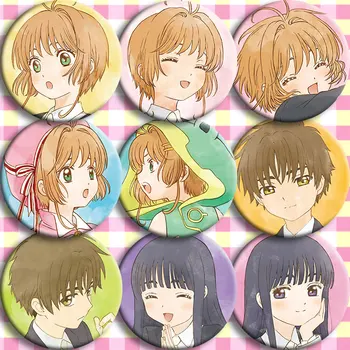 

Japan Anime Card Captor Sakura A Cute Cosplay Badge Cartoon Collection Backpacks Badges Bags Button Brooch Pins gift