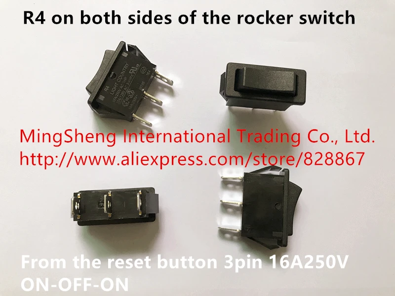 Импорт R4 с обеих сторон кулисный переключатель от кнопки сброса 3pin 16A250V вкл.-ВЫКЛ.-вкл