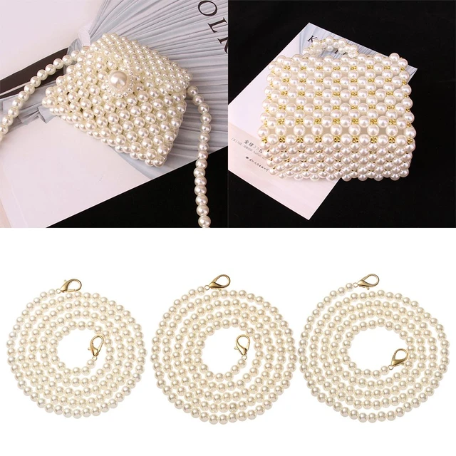 25mm Pearl Bag Strap Beaded Design Bag Handle Belt Women Handbag