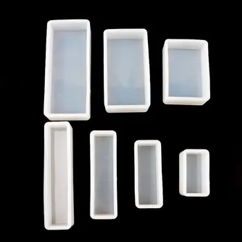 

2020 New 11Pcs Square Rectangle Cubic Molds Kit Resin Casing Craft Jewelry Making Tools