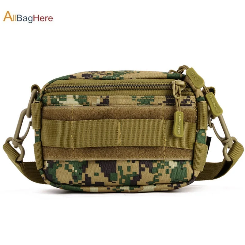 Jungle Digital Мини-сумка Molle, 5,5 дюймов, сумка для телефона, тактическая сумка для рыбалки, походная сумка через плечо, камуфляжная сумка для путешествий, переносная сумка на плечо, сумка для скалолазания, для велоспорта - Цвет: Jungle Digital