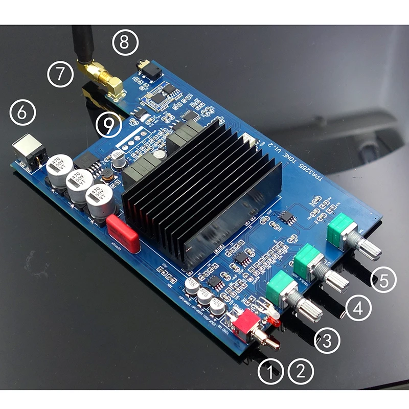 Digital de Áudio Amplificador para Fone de Ouvido Classe d Amplificador Estéreo Qcc5125 Bluetooth 5.0 Pcm5102a Dac Ldac T0537 Tpa3255-amplificador 300w x 2 - Image 4