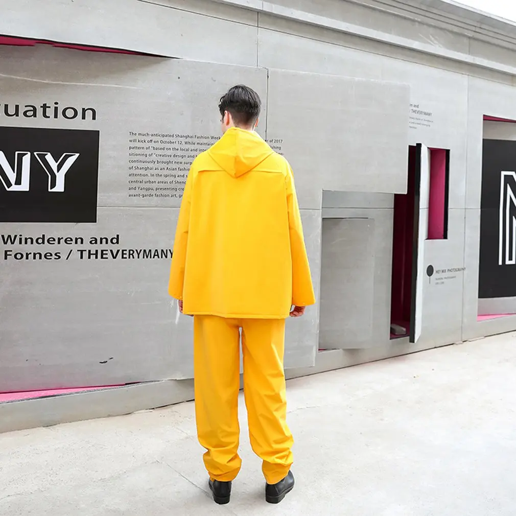 PVC Raincoat Adult Raincoat Siamese Waterproof Environmental Raincoat