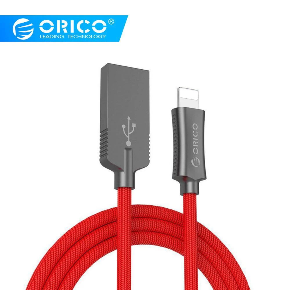 

ORICO Lighting 8 PIN USB Cable For iPhone X 8 7 6 6s Plus 5 5s se iPad mini AIR 8 pin Fast Charging Nylon Mobile Phone Cables