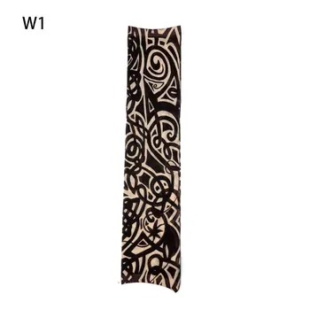 

1pc Fake Tattoo Elastic Arm Sleeve Arm Stockings Sport Skins Sun Protective Waterproof Unisex Shoulder Tattoo Sleeve Men Women