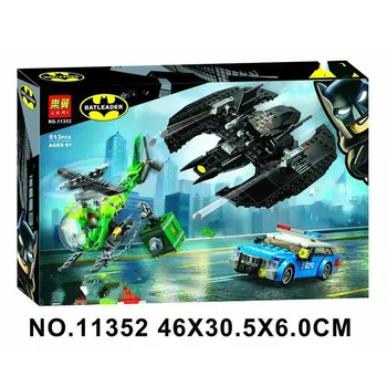 

Bela 11352 513Pcs es Series Batwing and The Riddler Heist Building Blocks Brick Kids Toys Christmas Gift
