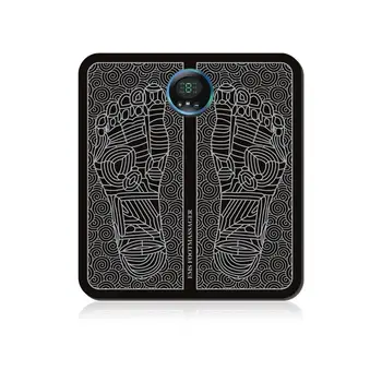 

Black Pulse Electric Foot Step Foot Massager Foot Massage Machine Ems Foot Pad Smart Acupuncture Foot Massage Pad Hot Selling