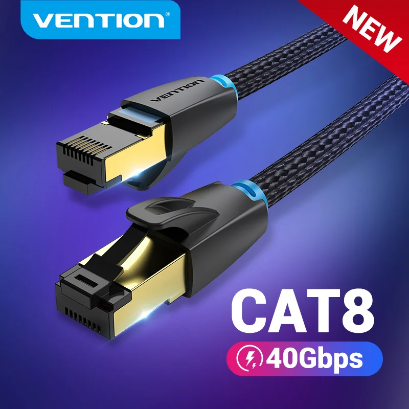 Vention Cable Cat8 40Gbps 2000MHz Network Cord Nylon Braided