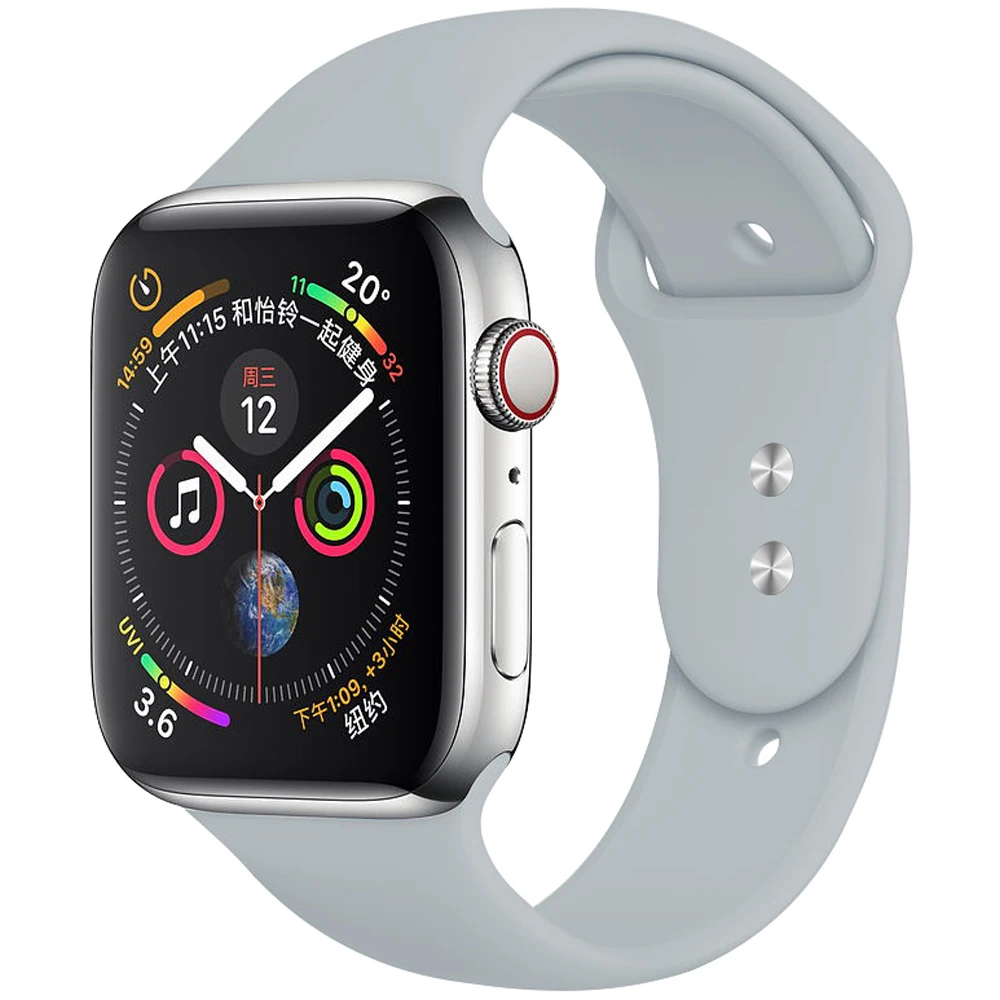 Ремешок для часов Silikon Für apple watch band 40 мм 44 мм 42 мм 38 мм apple watch 4 apple watch 5 correa iwatch повязки Uhr zubehёr