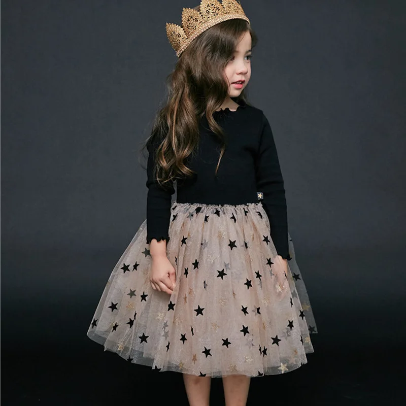 Осенний комплект одежды для девочек, длинное платье детская одежда и модное шерстяное пальто принцессы костюм с юбкой из 2 предметов Одежда для девочек