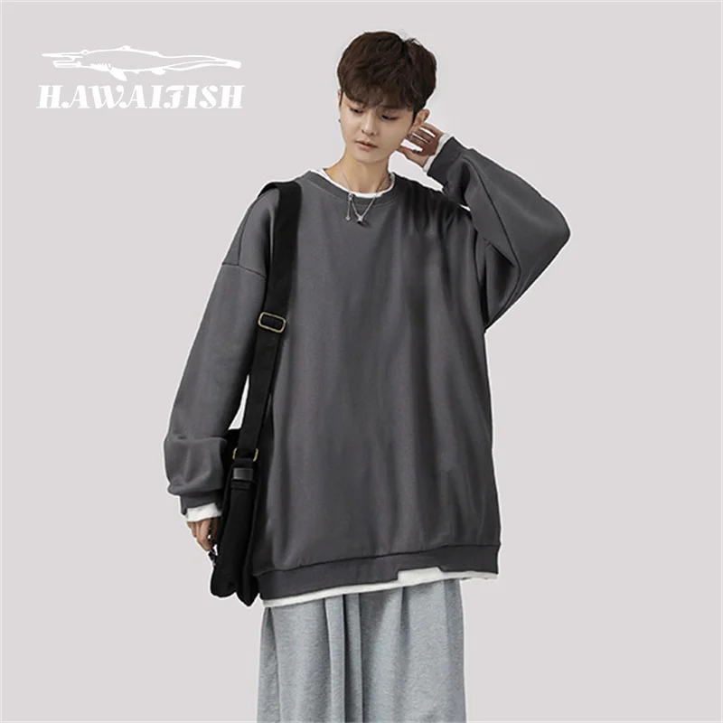 

Men's Pullover Men's Spring Autumn Thin Fashion Student Solid Color Hoodie 2021 New Couple Sweatshirt Hip Hop Sweatshirt