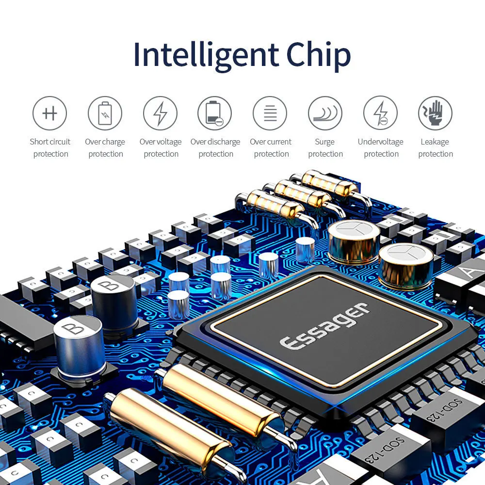 Essager, 30000 мА/ч, зарядное устройство, быстрая зарядка, 3,0 PD, USB C, 30000 мА/ч, зарядное устройство для Xiaomi Mi, iPhone, портативное Внешнее зарядное устройство