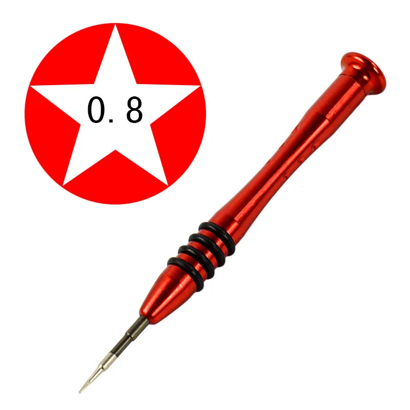 

New Precision P2 Pentalobe Screwdriver for iPhone 7 6s 5s 5c 5 4s 4 Bottom Star 0.8mm Screws Opening Repair Tools