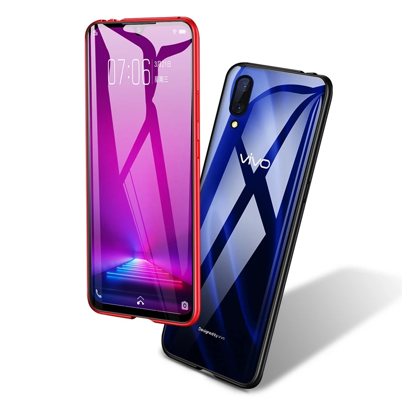 360 магнитный металлический чехол для Vivo Y11 V15 V17 Y19 S5 S1 Pro V9 Y85 Y17 U3X U10 Y15 Y12 Y3 Z1 Z5X закаленное Стекло чехол с откидной крышкой