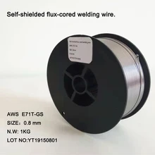 Само экранированный флюсовая сварочная проволока AWS E71T GS 0 8 мм и 1
