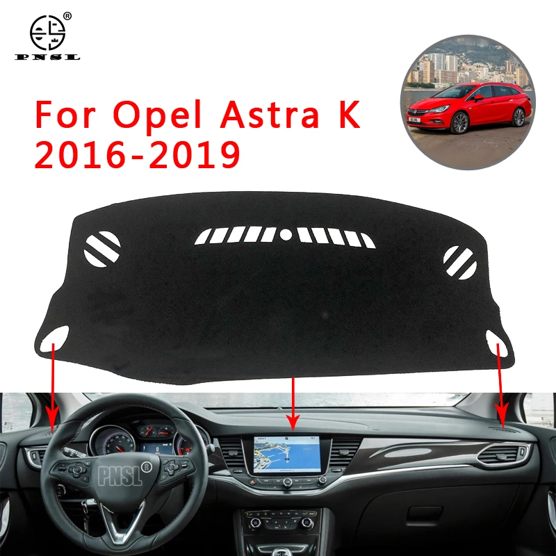 PNSL коврик для приборной панели автомобиля Opel Astra K 2016 2017 2018 2019 Солнцезащитный