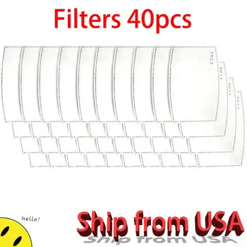 

40 PCS PM2.5 Anti-Dust filters Activated Carbon Filter Paper Health Care For Adult