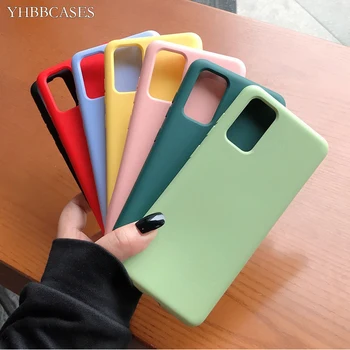 

Original Liquid Silicone Candy Color Soft Case For Samsung Galaxy S20 Ultra S10 S9 Plus Pure Color Cover For Samsung Note 10 8 9