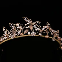 Барокко невесты головной убор бабочка ретро свежие повязки для волос смарт невесты аксессуары для свадьбы аксессуары для волос