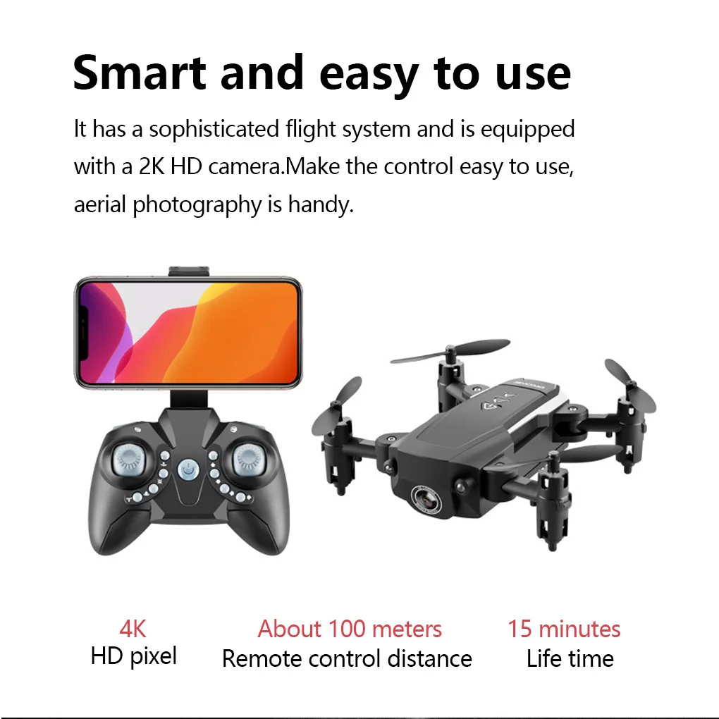 KK8 RC Mini Drone 4K Professional With HD Camera Folding Super Long Endurance Aircraft One Key Return Quadrocopter Gift Kid Toys toy helicopter