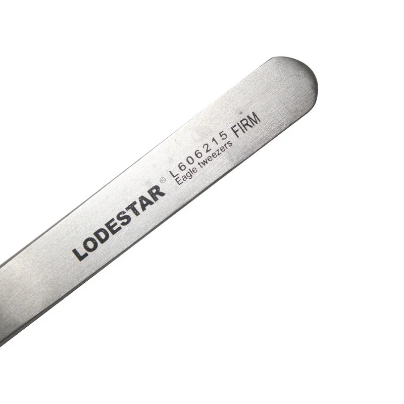 Lodestar/Леда L606215 жесткий-Форма с тусклой полировкой, локтевой или Пинцет Нержавеющая сталь пинцет