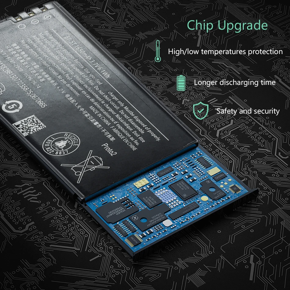 Батарея мобильного телефона для NOKIA Lumia 820 820T сменная батарея BL 5T BP 5T 1650mAh