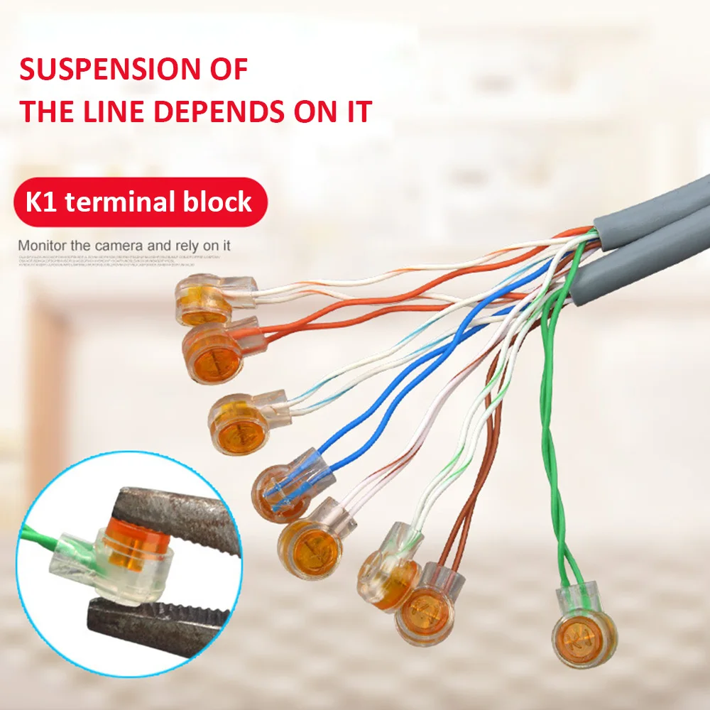 10 шт. Rj45 разъем обжимные соединительные клеммы K1 разъем водонепроницаемый проводка Ethernet кабель телефонный шнур срок