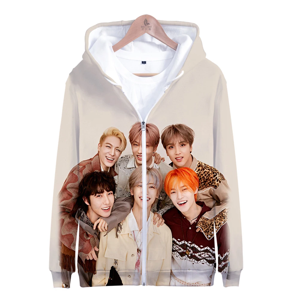 Ф. Т KPOP NCT DREAM альбом мы бум 3d печать свитшот на молнии с капюшоном для мужчин/женщин хип хоп повседневная одежда на молнии