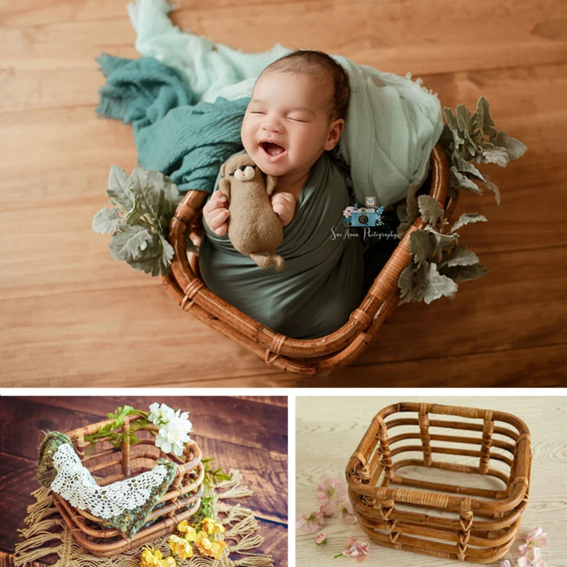 Accessoires De Panier Tisses Pour Studio De Photographie Accessoires De Photo Pour Bebe Garcon Accessoires De Fond Pour Nouveau Ne Vintage Aliexpress