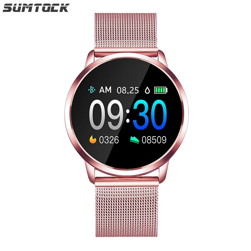 

SUMTOCK Smart Watch Women Sports Step Outdoor IP67 Watch Sports Bluetooth Multi-function Social Reminder For IOS Android Watches