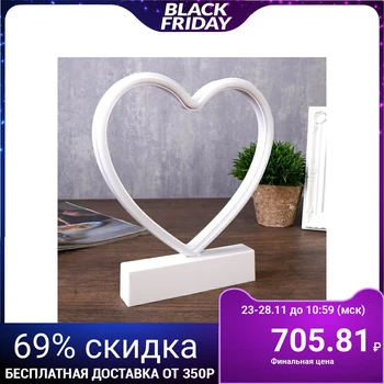 

Night light "Heart" LED (red light) batteries 2xAA 20.5x2.7x23.5 cm. 4461566