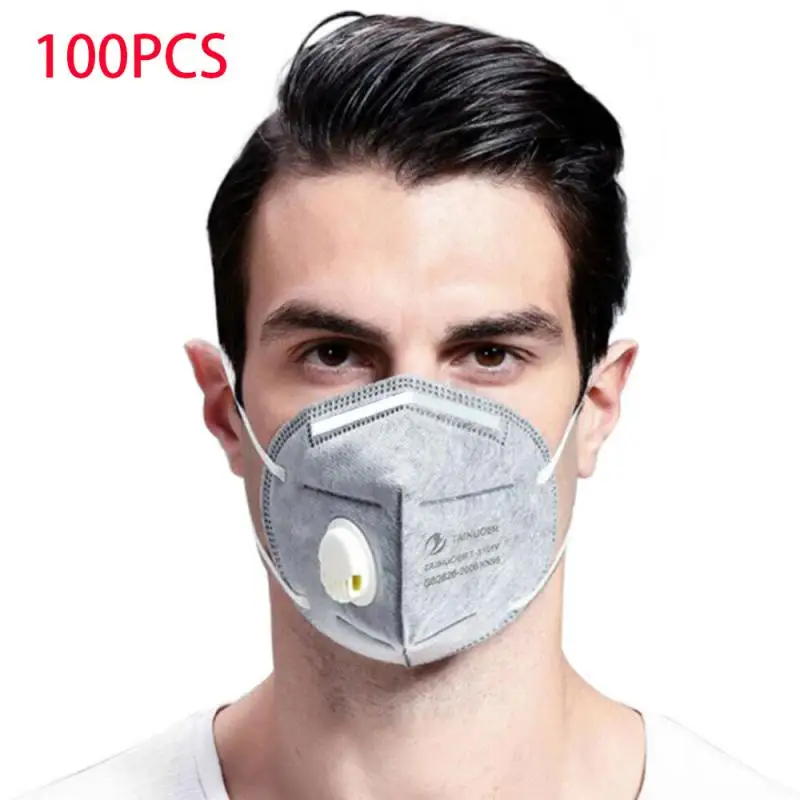

50/100 PC N95 mask Wind proof Mouth-muffle Mask Half Face Dust Gas Mask KN95 Respirator Safety Protective Mask PM2.5 Fog Masks