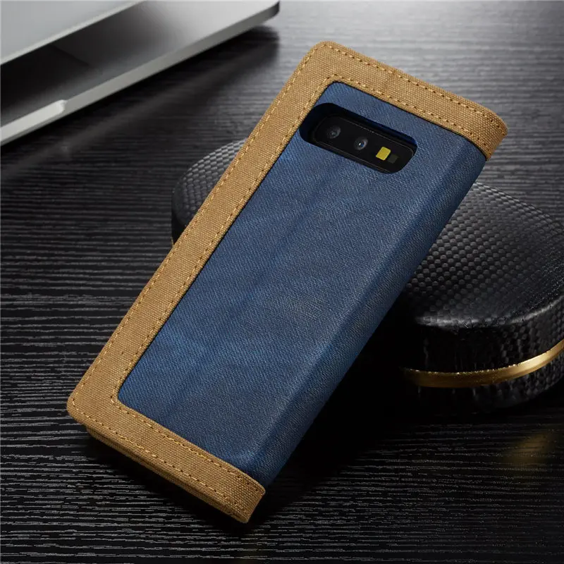 Ковбойский холщовый чехол-кошелек для samsung Galaxy S10E S10 Lite, откидная крышка, слот для карт, задняя крышка для телефона, чехол для samsung S10 Lite, Fundas