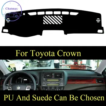 

For Toyota CROWN 12th 13th 14th 2005-2018 Dashboard Console Cover PU Leather Suede Protector Sunshield Pad