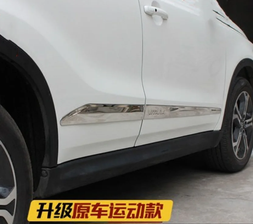 Высококачественная накладка на дверь из нержавеющей стали для Suzuki Vitara автомобильный Стайлинг 4 двери