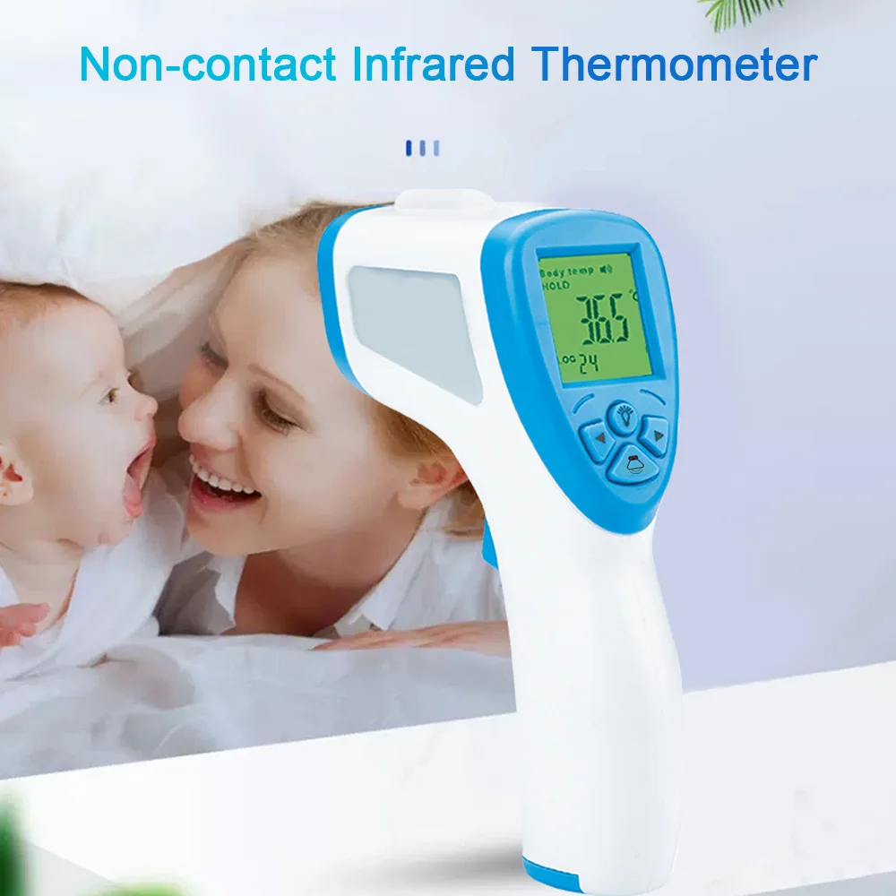 

Digital Thermometer Non-contact Infrared Thermometer for Adults Baby Body Foredhead Temperature Measurement Humidity Sensor
