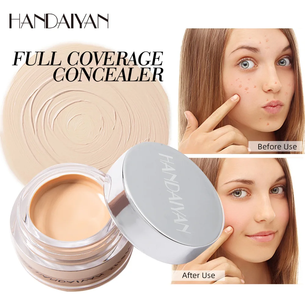 

Full Coverage Concealer Cream Face Contour Repair Foundation Cream High Covering Dark Circles Freckles Acne Cover