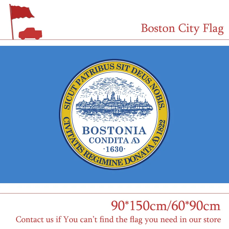 Флаг города Бостона США штат Массачусетс 60*90 см 90*150 см Флаг 3x5ft 100d полиэфирные баннеры для проведения акции