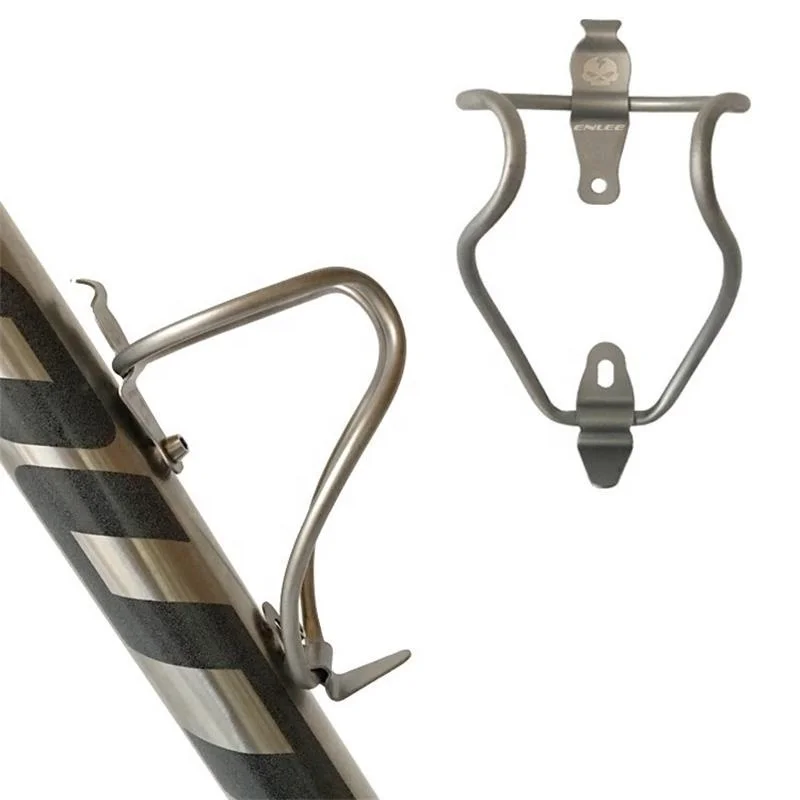 

ENLEE Titanium Water Bottle Cage Holder and M5X12mm Bolt Screw Bicycle Accessories Finish for MTB Free shipping