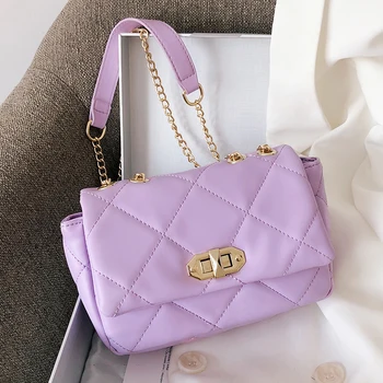 

Solid Color PU Leather Women Bags Designer Women Purse Shoulder Bag Designer Crossbody Bag For Women Purses And Handbags New