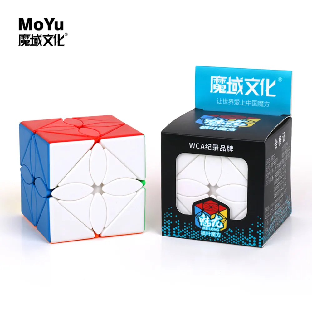 MoYu MeiLong кленовые листья/Поларис куб головоломка Skewb пластиковый магический твист