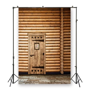 

HUAYI Vintage Brown Wooden Sticks House Background Artistic Photography For Indoor Photo Studio Photoshoot Photography D-5242