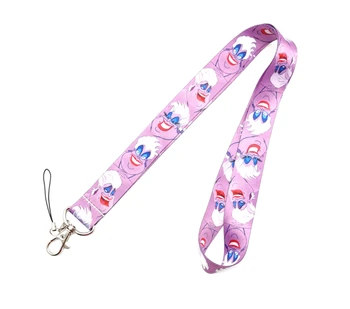 

New cartoon mermaid Ursula Neck Strap Lanyards Badge Holder Rope Pendant Key Chain Accessorie