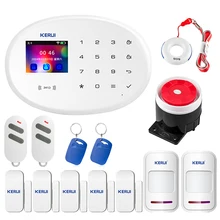 KERUI 433 МГц беспроводная карта радиочастотной идентификации приложение дистанционное управление охранная сигнализация W20 wifi GSM Умный дом детектор движения Охранная сигнализация