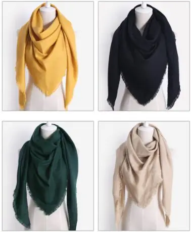 

wholesale Winter Triangle Scarf For Women Brand palid Shawl Cashmere Scarves warm neck Blanket lady bandana pashmina