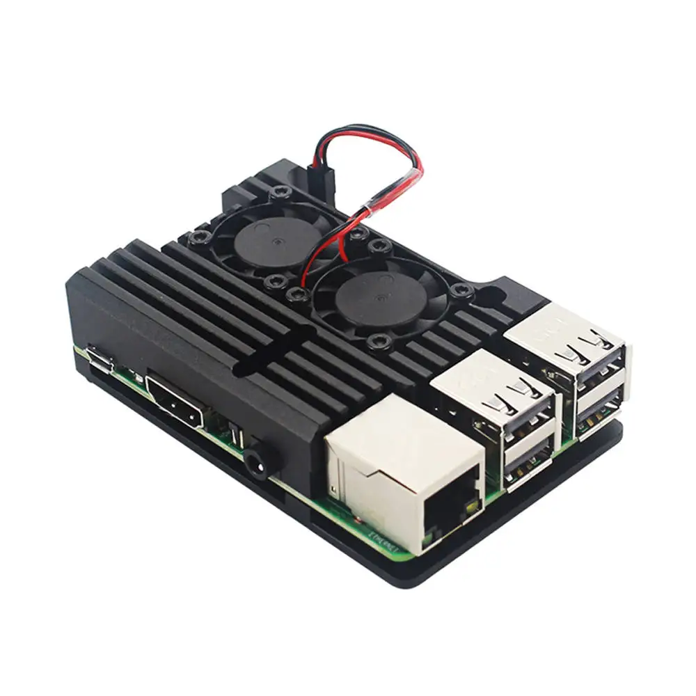 Металлический чехол для последней модели Raspberry Pi 4 Model B LPDDR4 2G/4G четырехъядерный