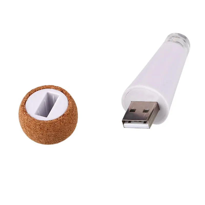 Перезаряжаемый светящийся USB круглый фонарь для вина светильник ый белый свет